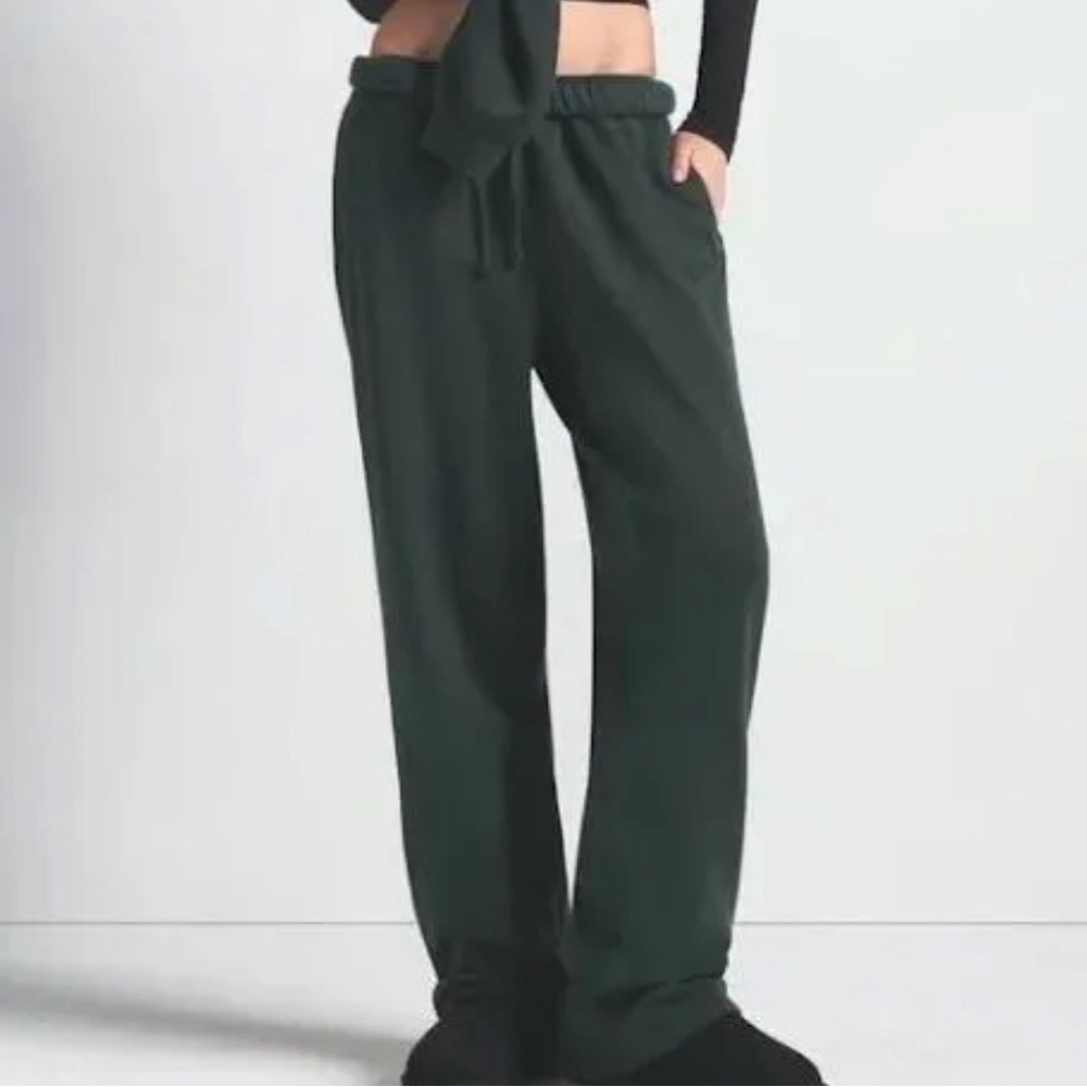 Skims Cotton Fleece  Spruce  Classic Straight leg Pants 4XL